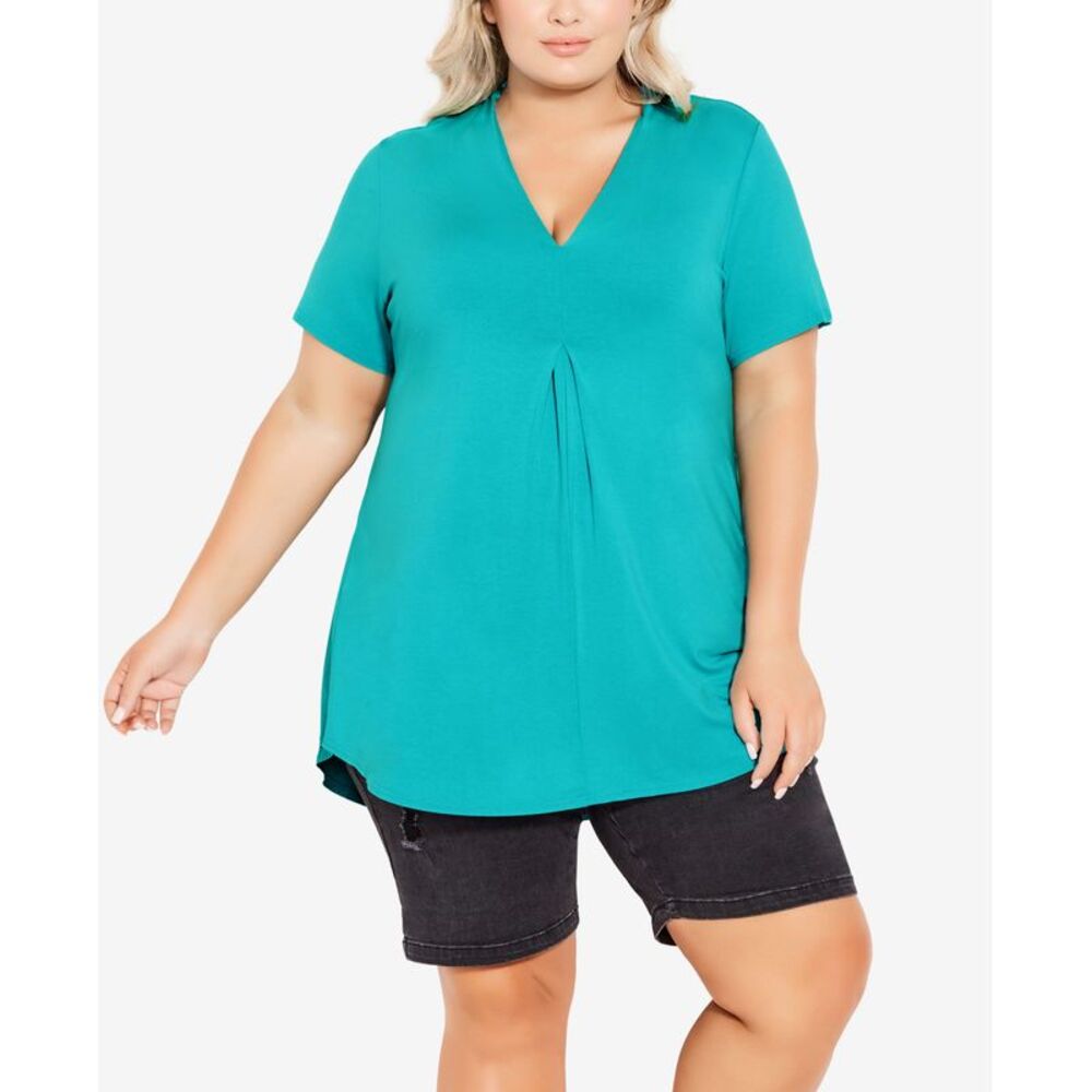 Avenue Plus Size Kaylie High Low Top